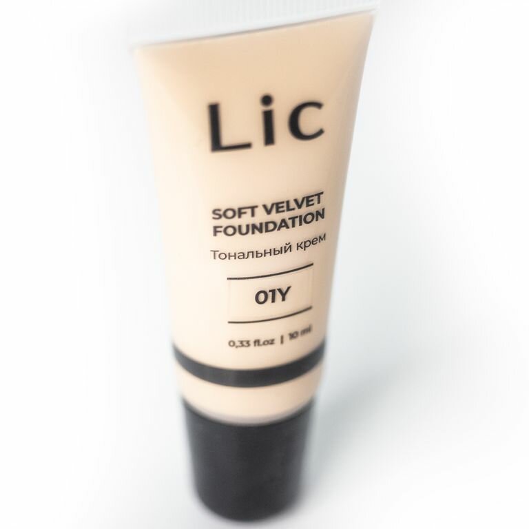 Lic Крем тональный мини-версия Soft Velvet Foundation Mini version тон 01Y 10 мл