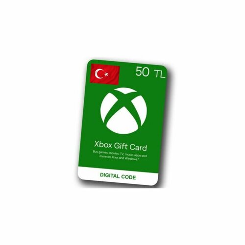 Карта пополнения Xbox 50 TL (Турецкий аккаунт в TL)