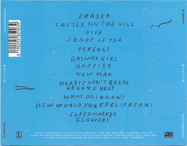 Компакт-Диски, Asylum Records, SHEERAN, ED - Divide (CD) Мистерия звука - фото №5