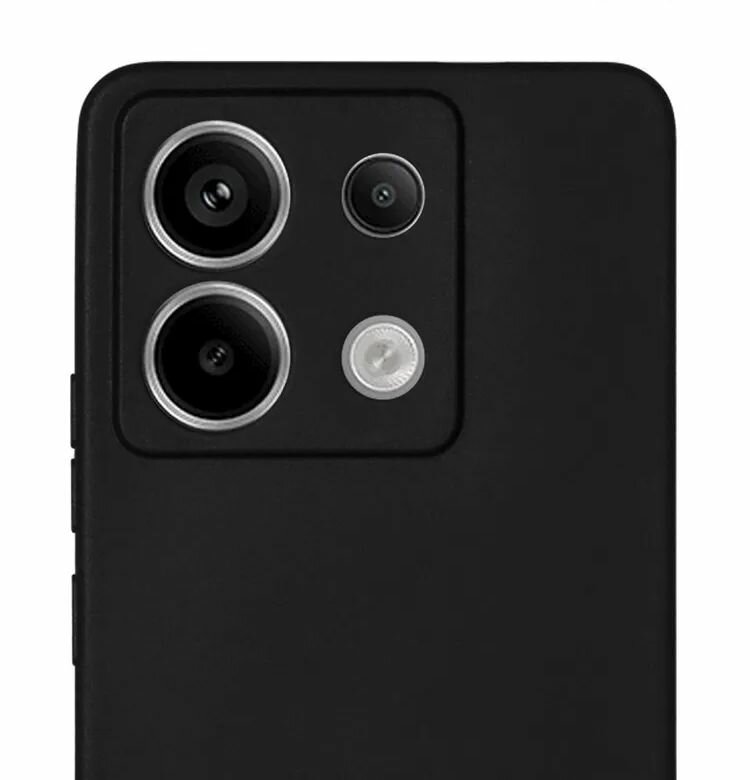 Чехол матовый для Redmi Note 13 Pro 5G (Редми Нот 13 про 5Г) черный