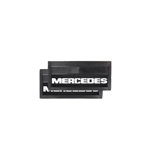 Брызговики резиновые с белой надписью MERSEDES задние 2шт 600х350мм 1422₽