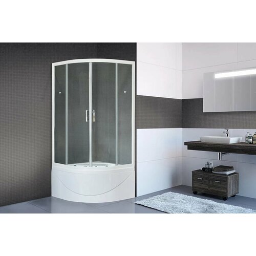 Душевой уголок с поддоном 90x90 см Royal Bath RB90BK-T прозрачное