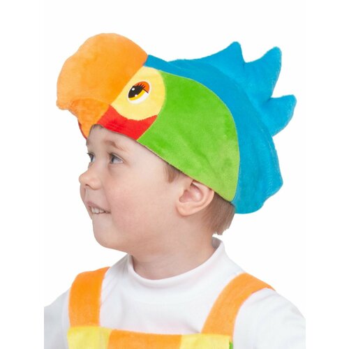 фото Карнавальная маска-шапочка "попугай", детская карнавалофф