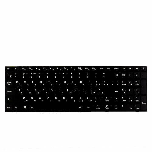 Клавиатура для ноутбука Lenovo IdeaPad 110-15IBR/ 110-15ACL/ 110-15AST/ V110-15AST черная гнездо зарядки для ноутбука lenovo ideapad 510 15ikb 310 15abr 310 15iap 310 15ikb 310 15isk 110 15ibr 310 15iap