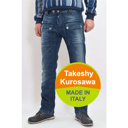 фото Джинсы made in italy, размер 32/32, синий takeshy kurosawа