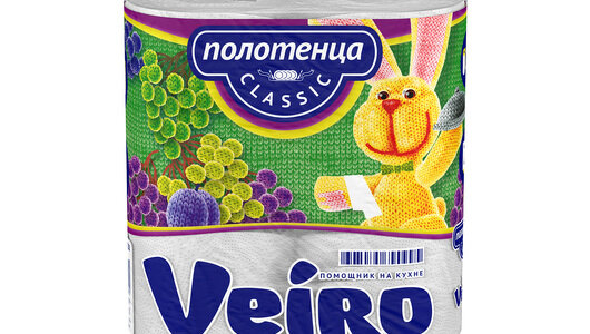 Бумажные полотенца Veiro Classic белые, 2 слоя, 2 рулона