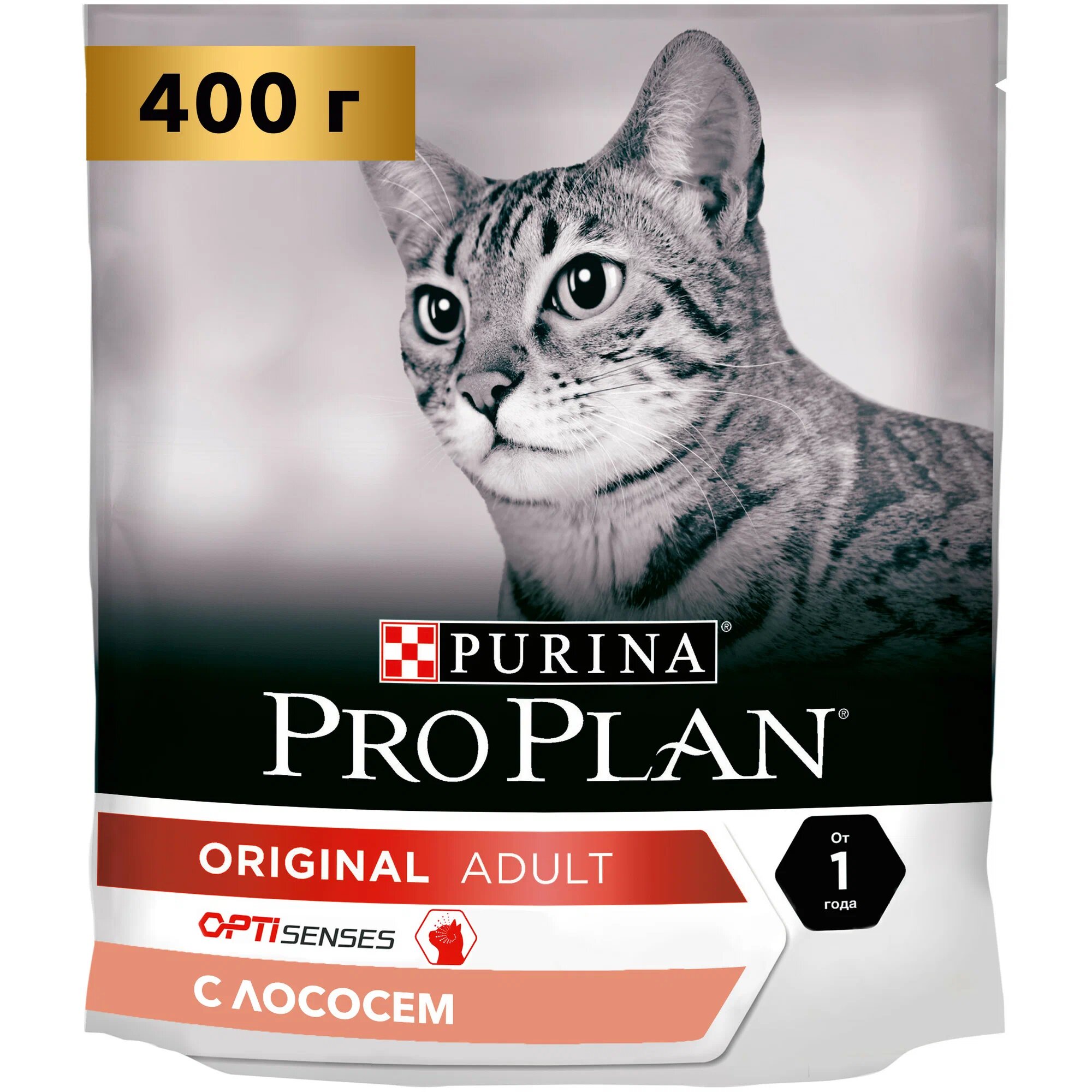 Сухой корм для кошек Pro Plan с высоким содержанием лосося 400 г