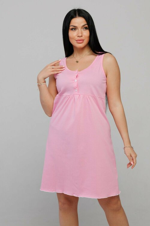 Сорочка HOME STYLE, размер 44, розовый, бирюзовый