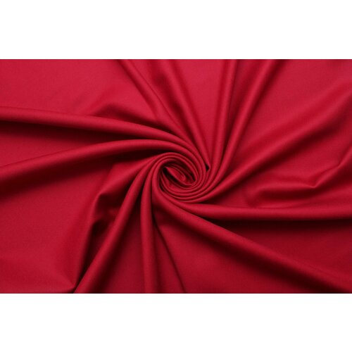 Ткань Твил шерстяной костюмный Fabiena Filippi красный с малиновым оттенком , ш145см, 0,5 м