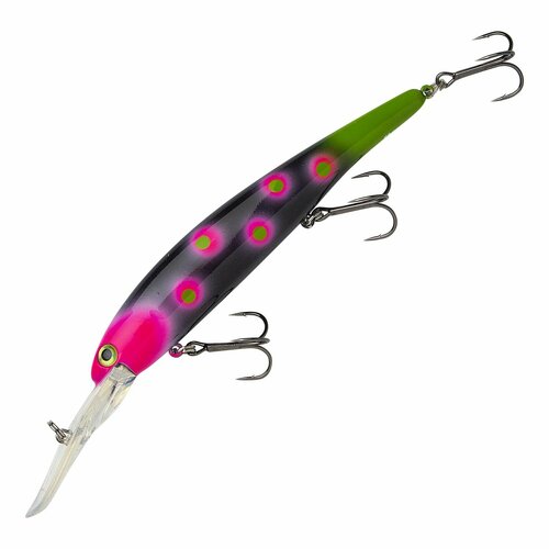 фото Воблер для рыбалки bandit walleye deep #ol111 black green dots
