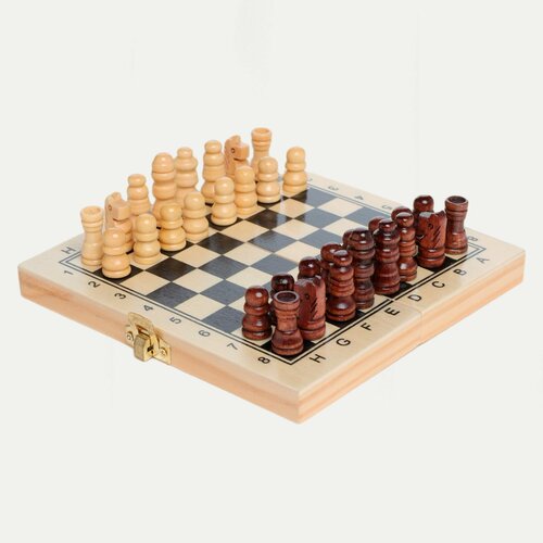 фото Игра настольная, 15х7 см, шахматы дорожные, дерево, hobby kuchenland