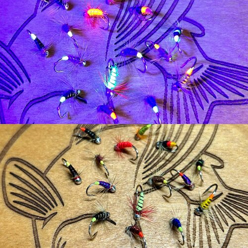 фото Набор 15 шт - рыболовные мушки для рыбалки, мухи на хариуса, ленка и окуня нет бренда
