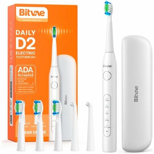 Зубная щётка электрическая BITVAE D2 Daily + Case Toothbrush, белая