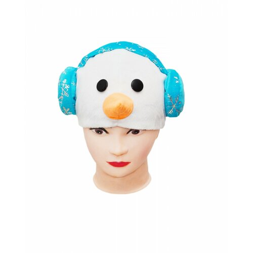 Маска - шапка Снеговик, плюш, для мальчиков и девочек, размер 56 см, Батик