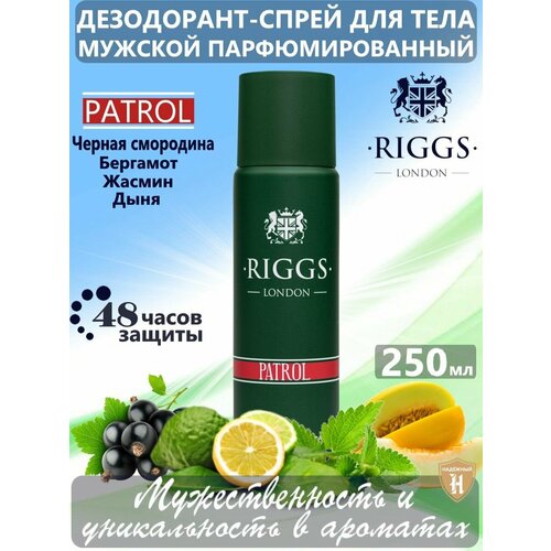 Мужской Дезодорант-спрей для тела RIGGS Риггс London Patrol 250мл 629₽