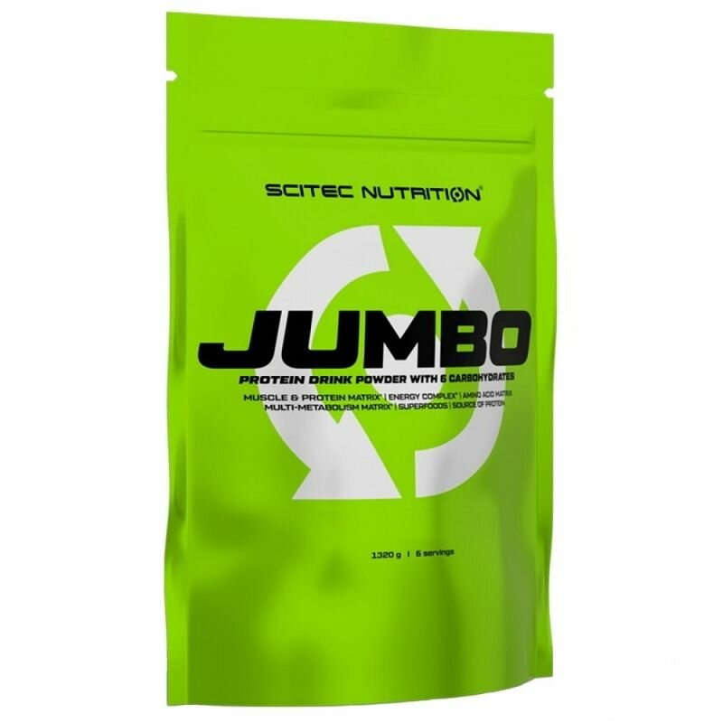 Гейнер для набора массы, 1320 гр, Scitec Nutrition Jumbo, вкус: клубника