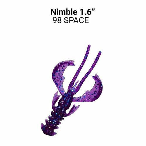 Силиконовые мягкие приманки Crazy Fish Nimble 1.6 49-40-98-6, Кальмар, 9 шт.