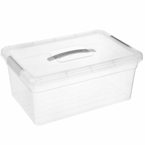 Контейнер для хранения на защелках 375х255х16см 10л 971₽