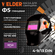 Маска сварочная WELDER PRO Ф5 Хамелеон 93x43 мм, DIN 4/9-13 (Внешняя регулировка...