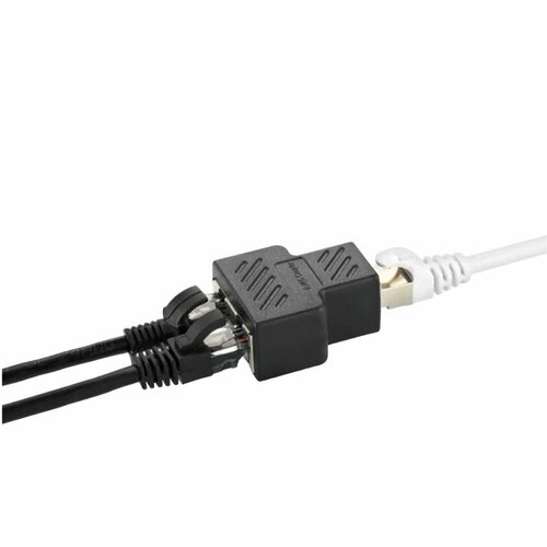 Разветвитель сетевого кабеля адаптер один в два сетевой разъем RJ45 rj45 ethernet cable strain relief rj45 plugs socket boot caps dropship