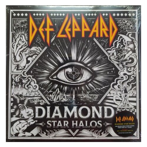 виниловая пластинка def leppard diamond star halos red Виниловая пластинка Def Leppard - Diamond Star Halos (Limited Edition) (Clear Vinyl) (2 LP)