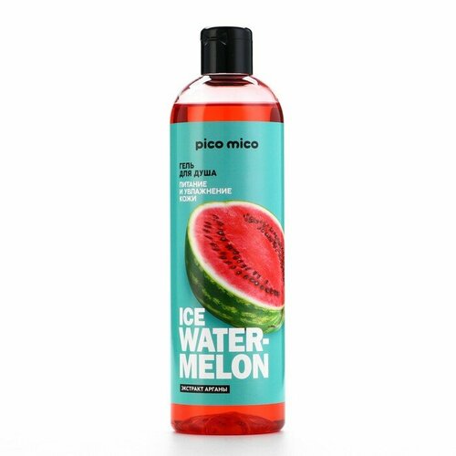 Гель для душа Ice watermelon 400 мл, аромат арбуз, PICO MICO гель смазка waterglide fresh watermelon 350 г 300 мл арбуз 1 шт