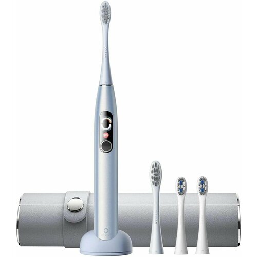 Электрическая зубная щетка OCLEAN X Pro Digital Set Y2076 насадки для щётки: 4шт, цвет: серебристый [c01000385]