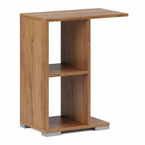 Столик прикроватный-1 Лайт, Дуб Табачный, Ш51.3хВ62хГ30 см, приставной/подкатной/сервировочный/журнальный