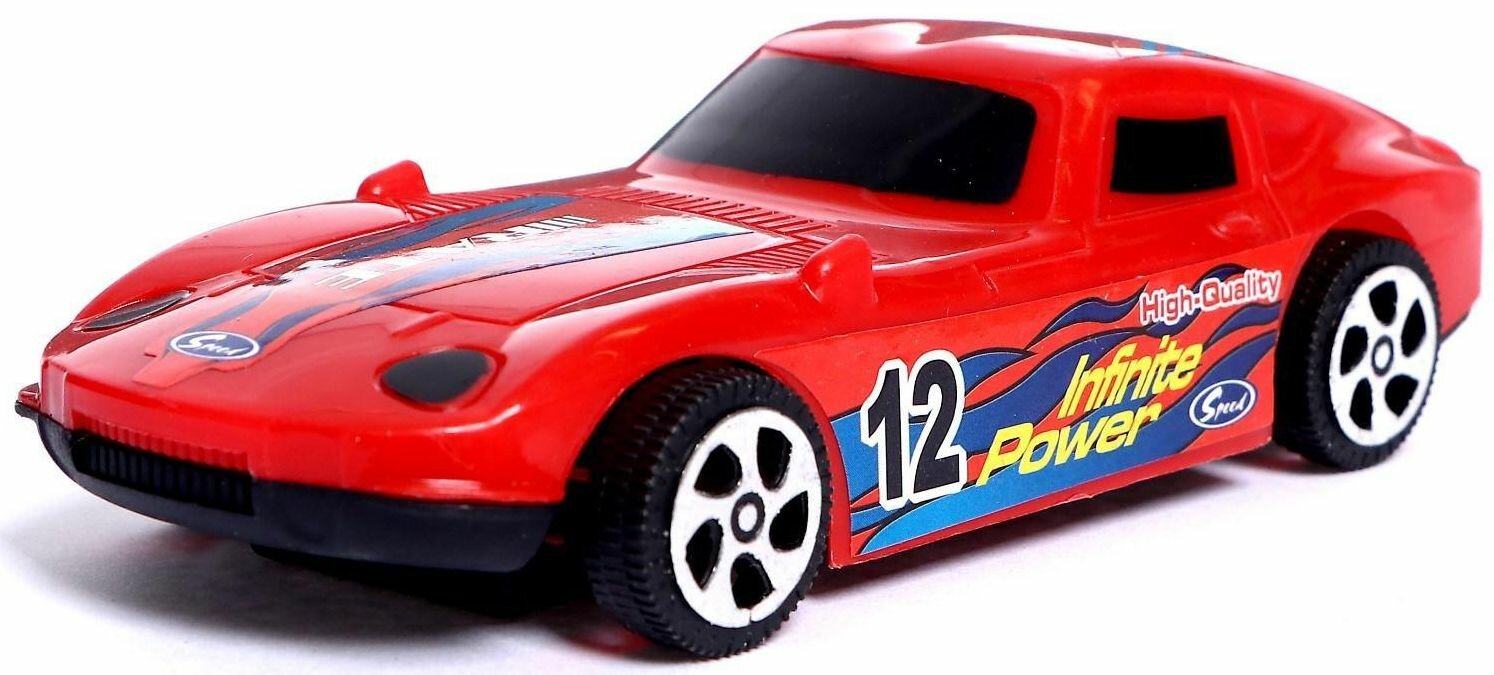 Инерционная машинка "Скорость", игрушечный гоночный автомобиль, пластиковая детская игрушка с инерционным механизмом, микс