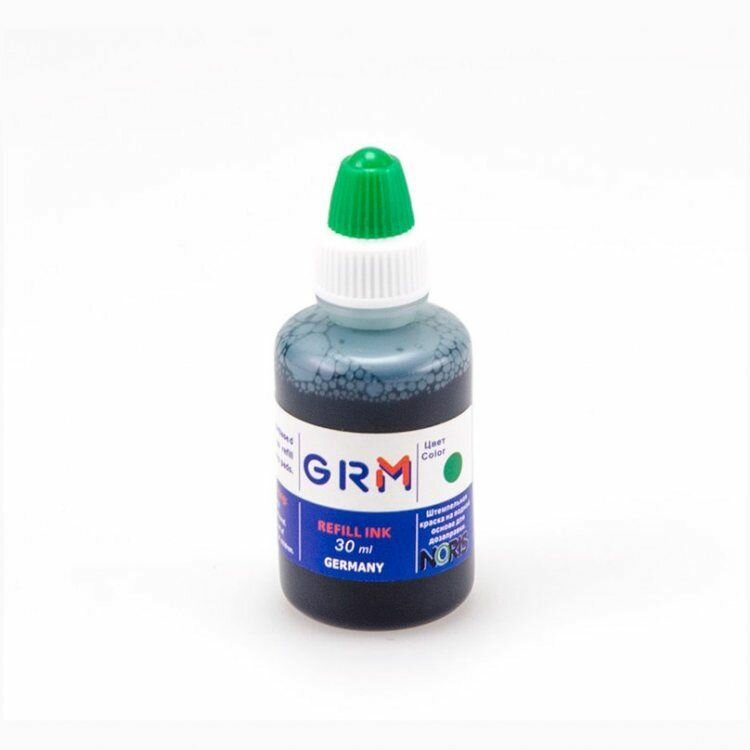 GRM (Noris-Nurnberg German) Краска штемпельная 30 мл, Зелёный