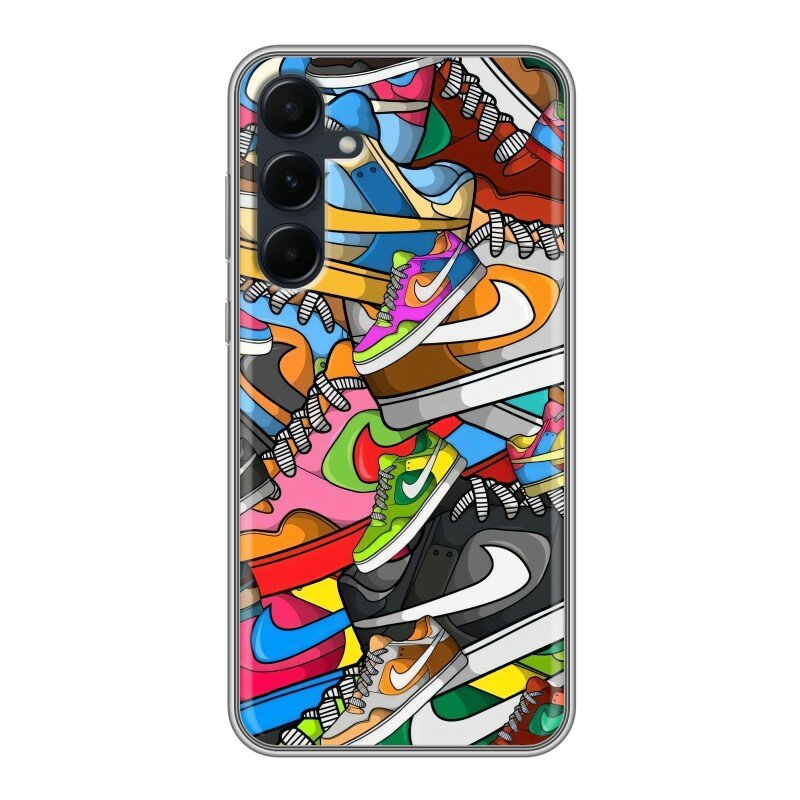 Дизайнерский силиконовый чехол для Самсунг А55 / Samsung Galaxy A55 Найки Nike