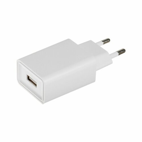 Сетевое зарядное устройство GQ-1, USB, 2.4 А, белое сетевое зарядное устройство gq 6 2 type c 3 а 35 вт белое