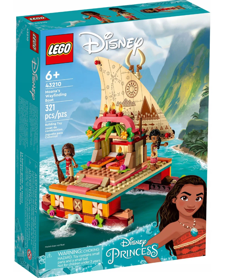 Конструктор LEGO Disney Princess 43210 Путеводная лодка Моаны, 312 дет.