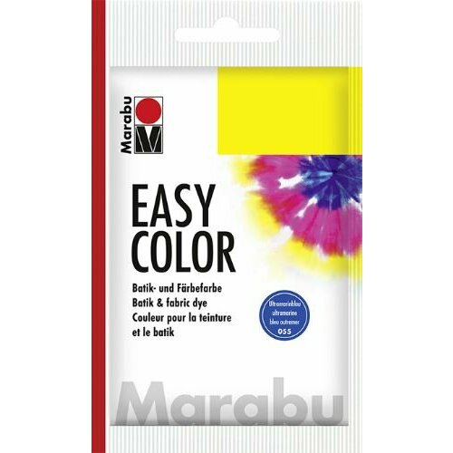 Краска для окрашивания ткани вручную Easy Color, 25г, темный ультрамарин