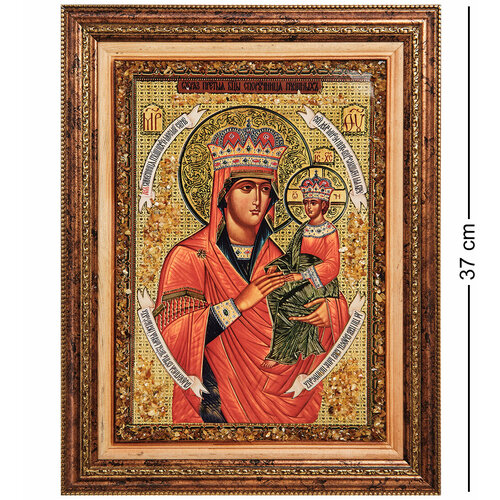 Икона Божией Матери Споручница грешных (янтарная крошка) вышиваем бисером икона божией матери споручница грешных l 81