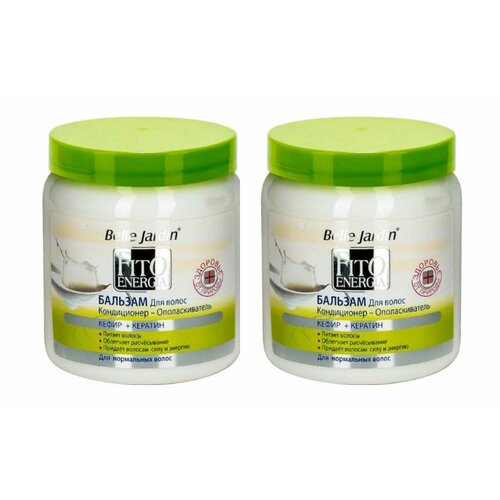 Belle Jardin Бальзам-кондиционер для нормальных волос Кефир + кератин, 450 мл, 2 штуки/