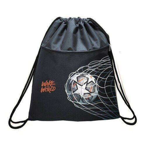 Мешок для обуви с карманом 480 х 390 мм Stavia плотность 600D с водоотталкивающей ПУ-пропиткой Футбол 1153₽