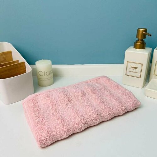 Полотенце махровое 3050см FLUFFY цвет пудровый 01-050 плотность 500грм2 509₽