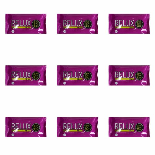 ReLUX Салфетки влажные косметические освежающие киви 15 штук 9 упаковок 496₽