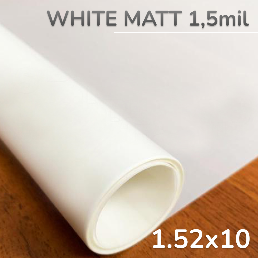 фото Пленка декоративная на окно матовая WHITE MATT (ПВС 50%), 1.52х2