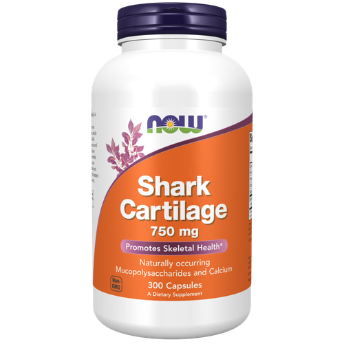 NOW Shark Cartilage (Акулий хрящ) 750 мг 300 капсул
