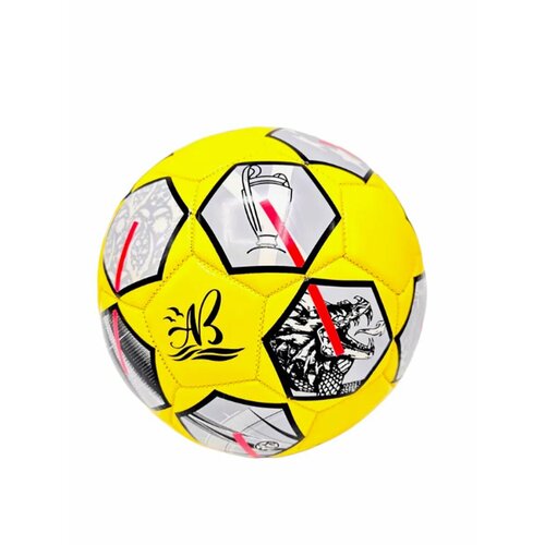 Мяч футбольный АВ звезды, желтый mяч футбольный детский звезды