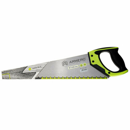 Ножовка по дереву armero 450мм средний зуб 2912₽
