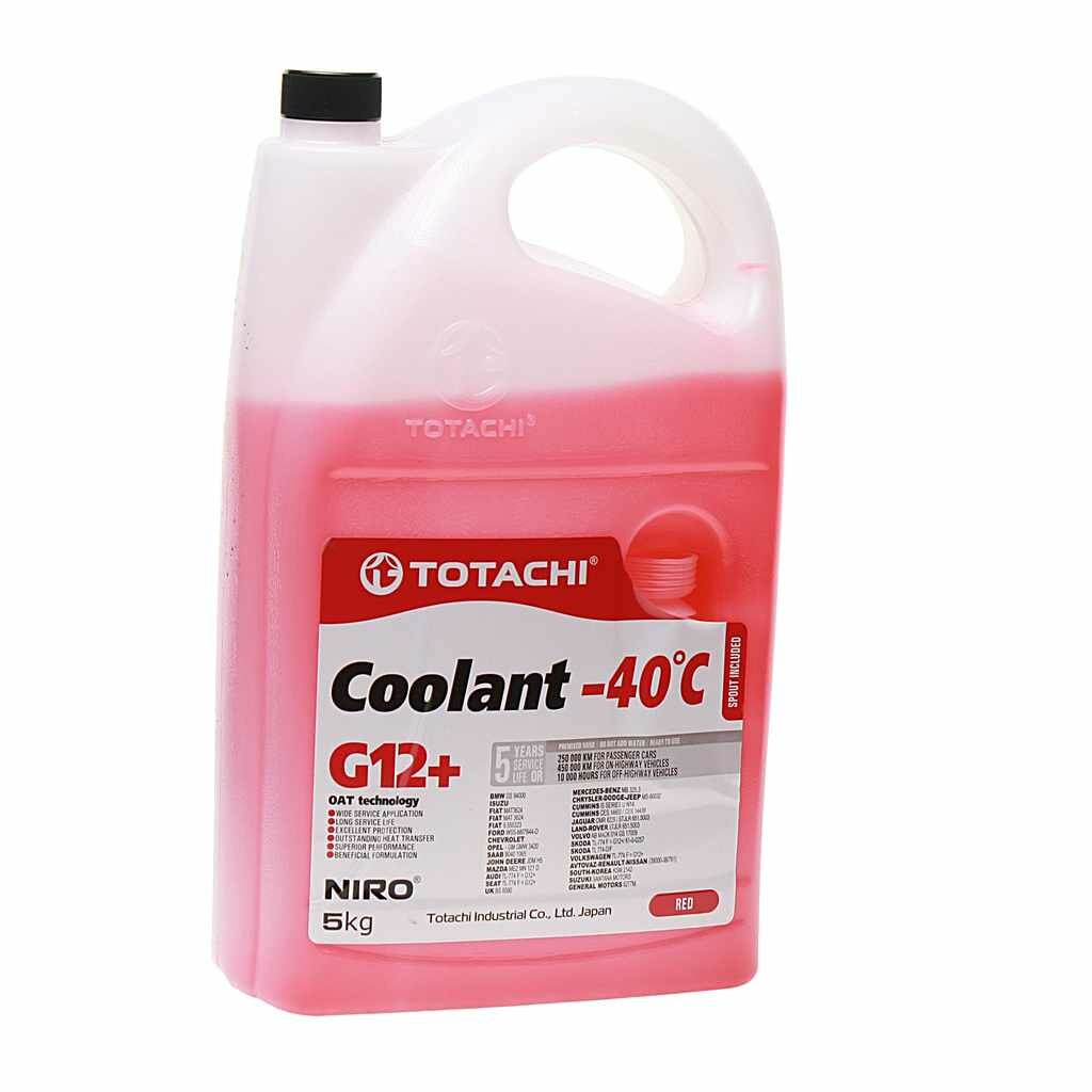 Антифриз -40C 5кг G12+ NIRO Coolant, 43105, TOTACHI