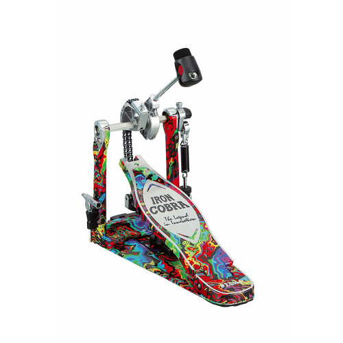 TAMA HP900RMPR Rolling Glide Single Pedal, Psychedelic Rainbow педаль бочки gibraltar 6711s chain cam drive single pedal
