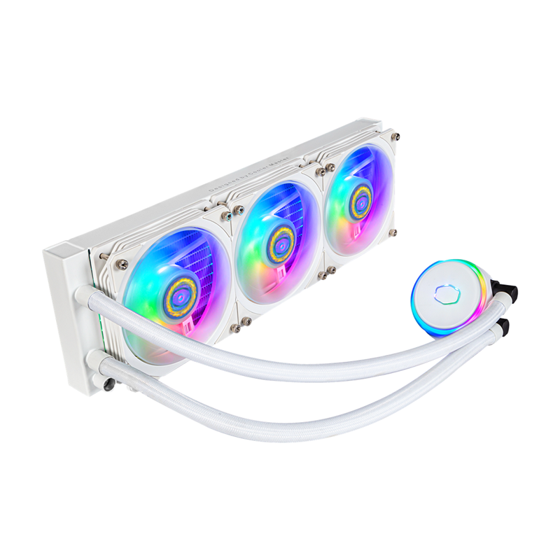 Жидкостная система охлаждения Cooler Master PL360 Flux WHITE, LGA1700 |MLY-D36M-A23PZ-RW| PL360 Flux White, 360 x 27m