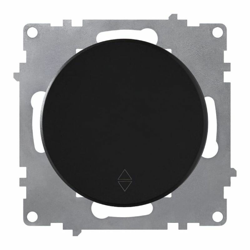 фото Переключатель OneKeyElectro Florence черный, 1-клавишный, 10АХ