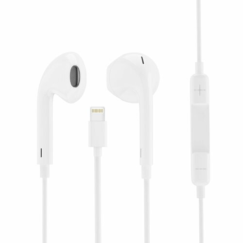 Наушники вкладыши с микрофоном REPLICA белые управление звуком 536₽