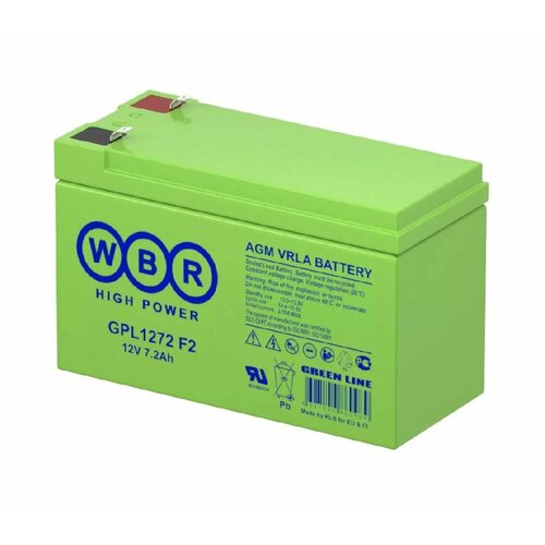 Аккумуляторная батарея WBR GPL1272 F2 аккумуляторная батарея wbr hr1221w f2
