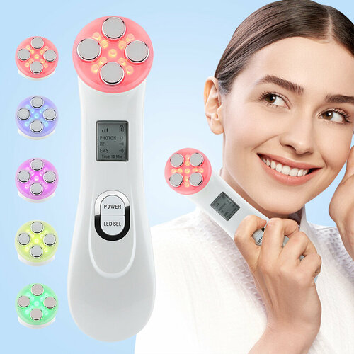 Лифтинг аппарат для лица от морщин 5 в 1 Микротоковый массажер для лица косметический прибор косметический аппарат 276000₽